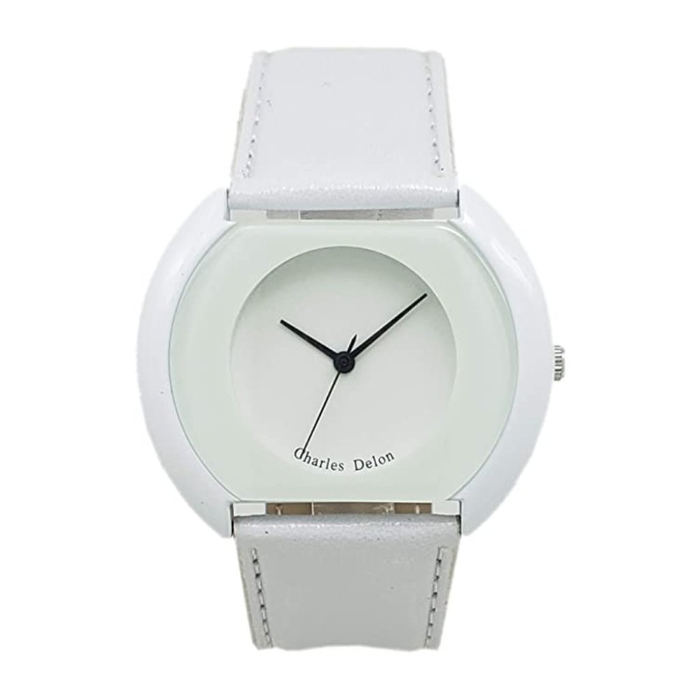 Charles Delon Casual Style White Watch